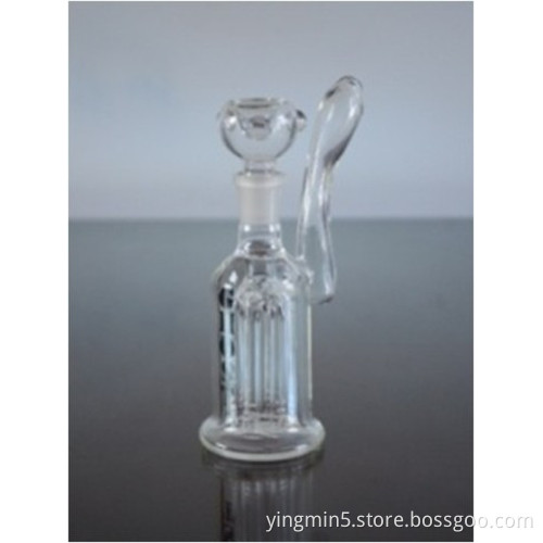 Glass Pipe Oil Rig Glass Pipe Glass Smoking Pipe with 1 Perc 6 Inches High (GB-014)